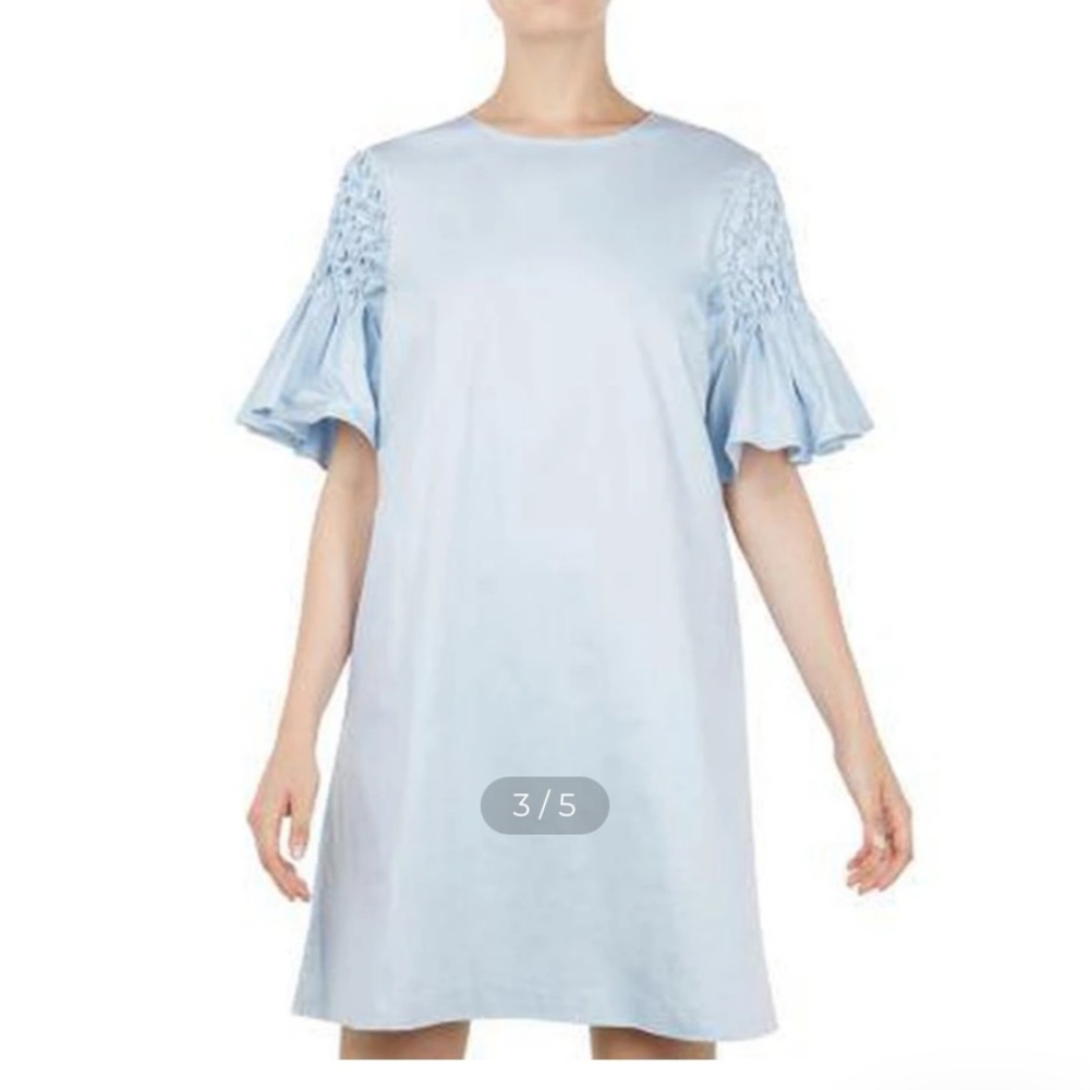Ted Baker Faatima Smock-Sleeve A-line Tunic Dress Size 1